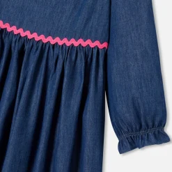 Robe Et Jupe-Jacadi Robe enfant fille en jean - BLEU DENIM