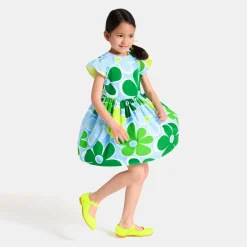 Robe Et Jupe-Jacadi Robe enfant fille en popeline - lore BLANC/MULTICO
