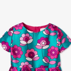 Robe Et Jupe-Jacadi Robe enfant fille en satin - lore BLEU/MULTICO