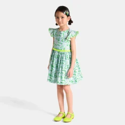 Robe Et Jupe-Jacadi Robe enfant fille en tissu Liberty BLANC/MULTICO