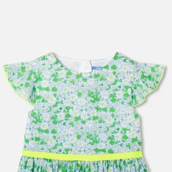 Robe Et Jupe-Jacadi Robe enfant fille en tissu Liberty BLANC/MULTICO