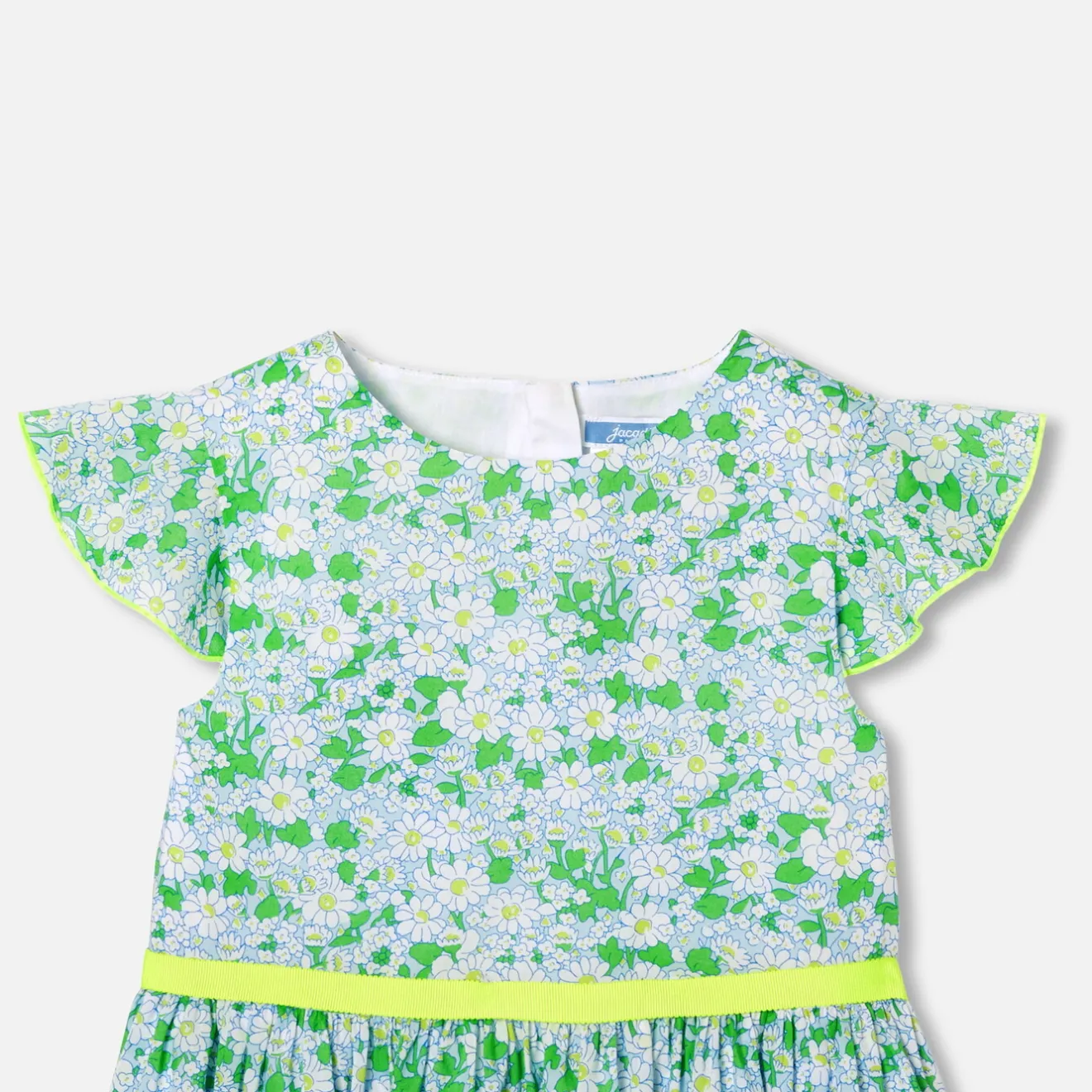 Robe Et Jupe-Jacadi Robe enfant fille en tissu Liberty BLANC/MULTICO
