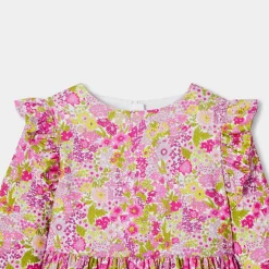 Robe Et Jupe-Jacadi Robe enfant fille en tissu Liberty - lore BLANC/MULTICO
