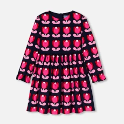 Robe Et Jupe-Jacadi Robe enfant fille en velours - lore BLEU/MULTICO