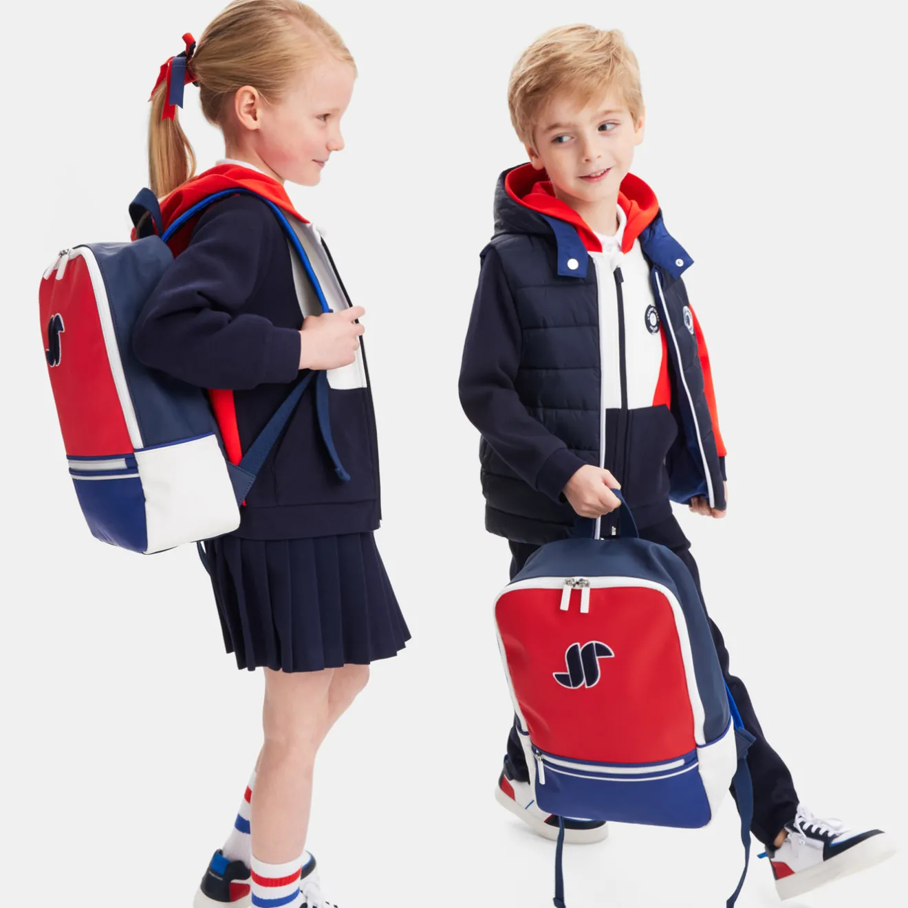 Accessoires|Accessoires-Jacadi Sac à dos enfant - MARINE/ROUGE