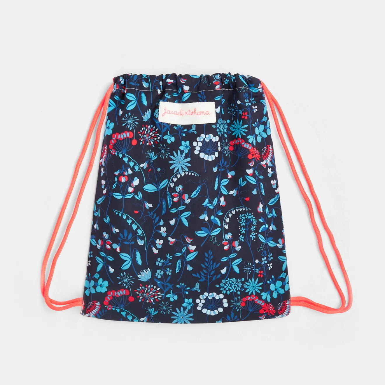 Accessoires-Jacadi Sac à goûter en tissu Liberty - x Tohana - lore VERT/MULTICO