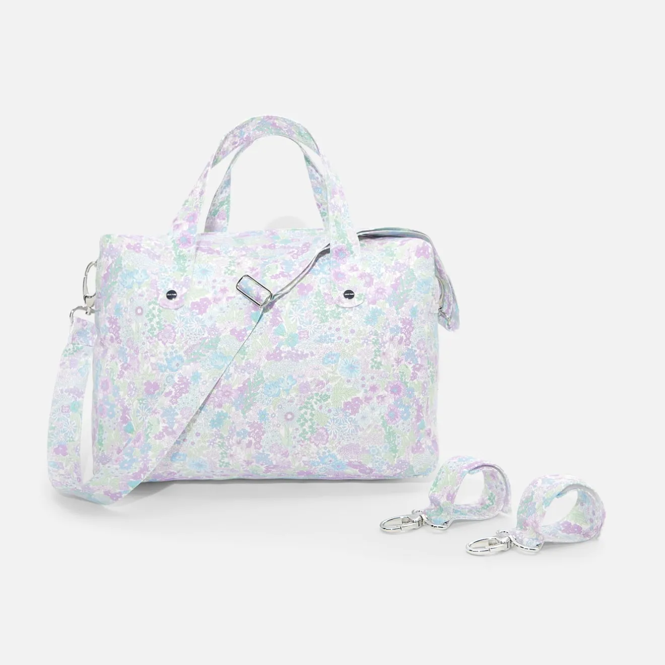 Sac À Langer, Trousse De Toilette|Sac À Langer Et Trousses De Toilette-Jacadi Sac à langer en tissu Liberty - lore BLANC/MULTICO