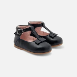 Babies, Charles Ix, Salomés Et Ballerines|Chaussures-Jacadi Salomés bébé fille en cuir lisse - marine MARINE JACADI