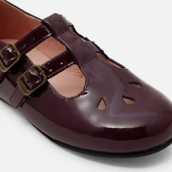 Babies, Charles Ix, Salomés Et Ballerines|Chaussures-Jacadi Salomés enfant fille en cuir verni - BORDEAUX