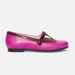 Babies, Charles Ix, Salomés Et Ballerines|Chaussures-Jacadi Salomés enfant fille en cuir - ROSE