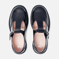 Chaussures|Derbies Et Mocassins-Jacadi Salomés enfant fille en cuir verni - marine MARINE JACADI