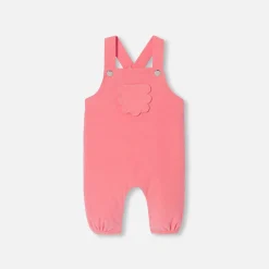 Combinaison, Barboteuse Et Ensemble-Jacadi Salopette bébé fille en velours - CORAIL