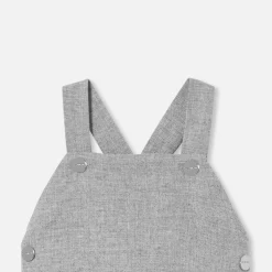 Combinaison, Barboteuse Et Ensemble-Jacadi Salopette bébé garçon en flanelle - gris chine clair GRIS CHINE CLAIR JACADI
