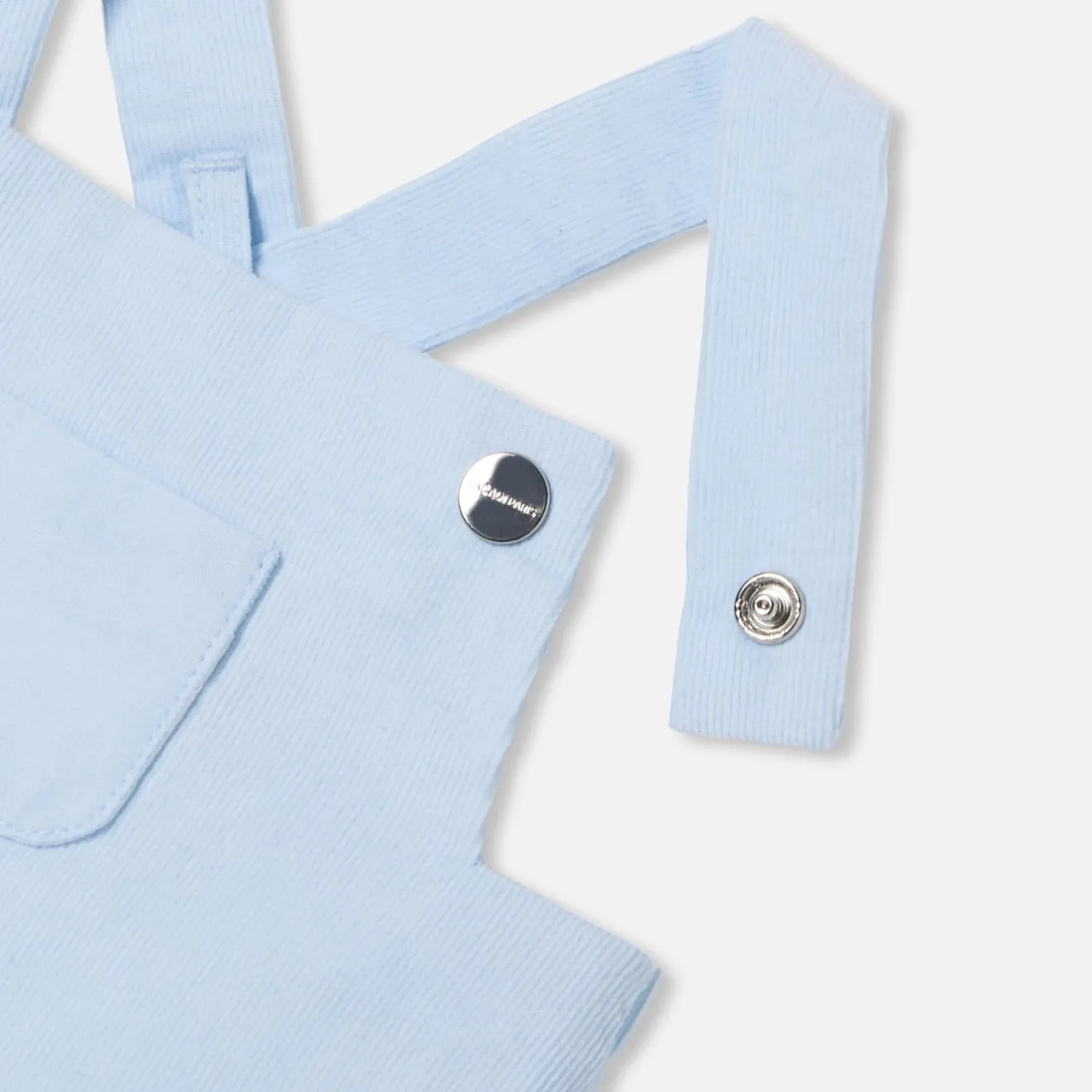 Combinaison, Barboteuse Et Ensemble-Jacadi Salopette bébé garçon en velours - BLEU PALE