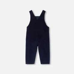 Combinaison, Salopette Et Ensemble-Jacadi Salopette bébé garçon en velours - marine MARINE JACADI
