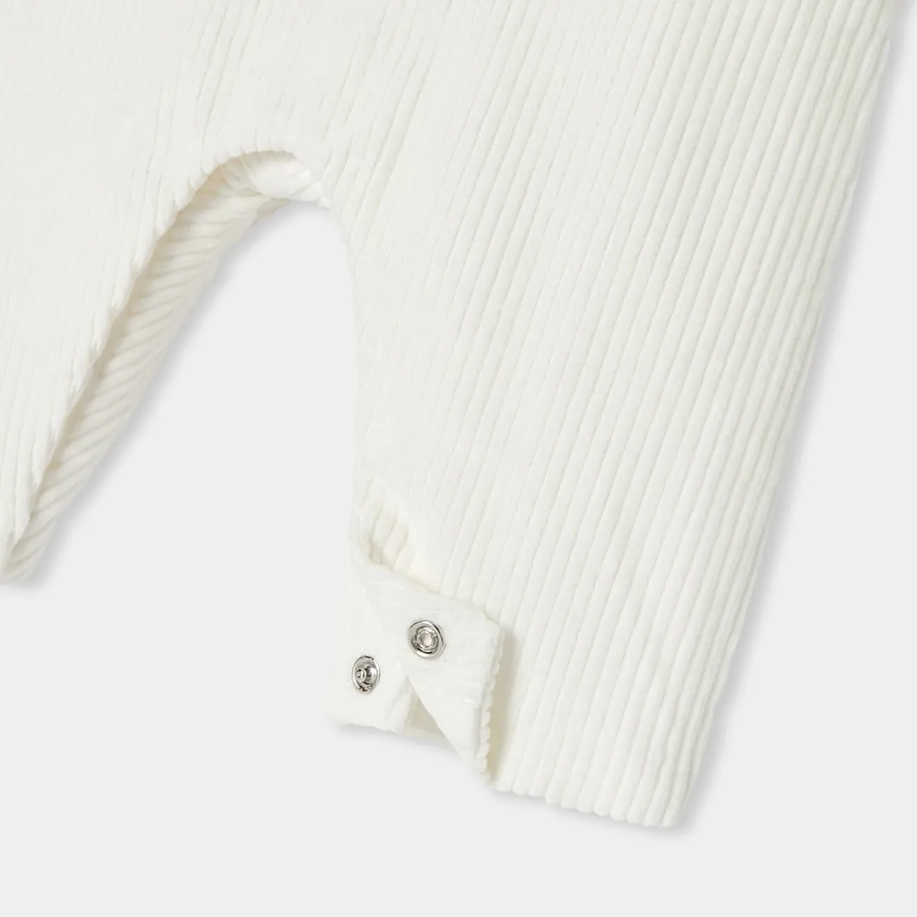 Combinaison, Barboteuse Et Ensemble-Jacadi Salopette bébé garçon en velours - blanc doux BLANC DOUX JACADI
