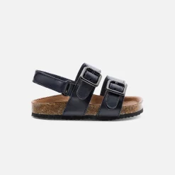 Nu-Pieds-Jacadi Sandales bébé garçon en cuir lisse - marine MARINE JACADI