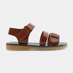Nu-Pieds|Chaussures-Jacadi Sandales enfant garçon en cuir lisse - NATUREL