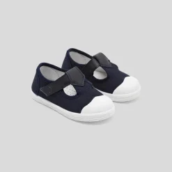 Nu-Pieds|Tennis En Toiles-Jacadi Sandalettes bébé garçon en toile - marine MARINE JACADI