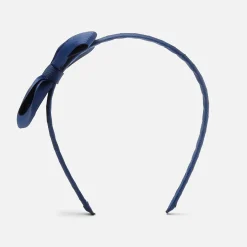 Accessoires-Jacadi Serre-tête à nœud en gros-grain - marine MARINE JACADI