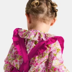 Pantalon Et Short-Jacadi Short bébé fille à bretelles - FRAMBOISE