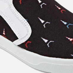 Tennis En Toiles|Baskets Et Tennis-Jacadi Slip-on enfant garçon - lore MARINE/MULTICO