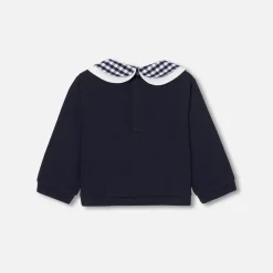 Pull, Sweat Et Cardigan-Jacadi Sweat bébé fille en molleton - marine MARINE JACADI
