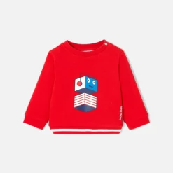 Pull, Sweat Et Cardigan-Jacadi Sweat bébé garçon en molleton - rouge ROUGE JACADI