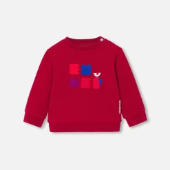 Pull, Sweat Et Cardigan-Jacadi Sweat bébé garçon en molleton - ROUGE RUBIS
