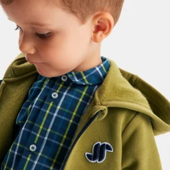 Pull, Sweat Et Cardigan-Jacadi Sweat zippé bébé garçon - VERT LICHEN