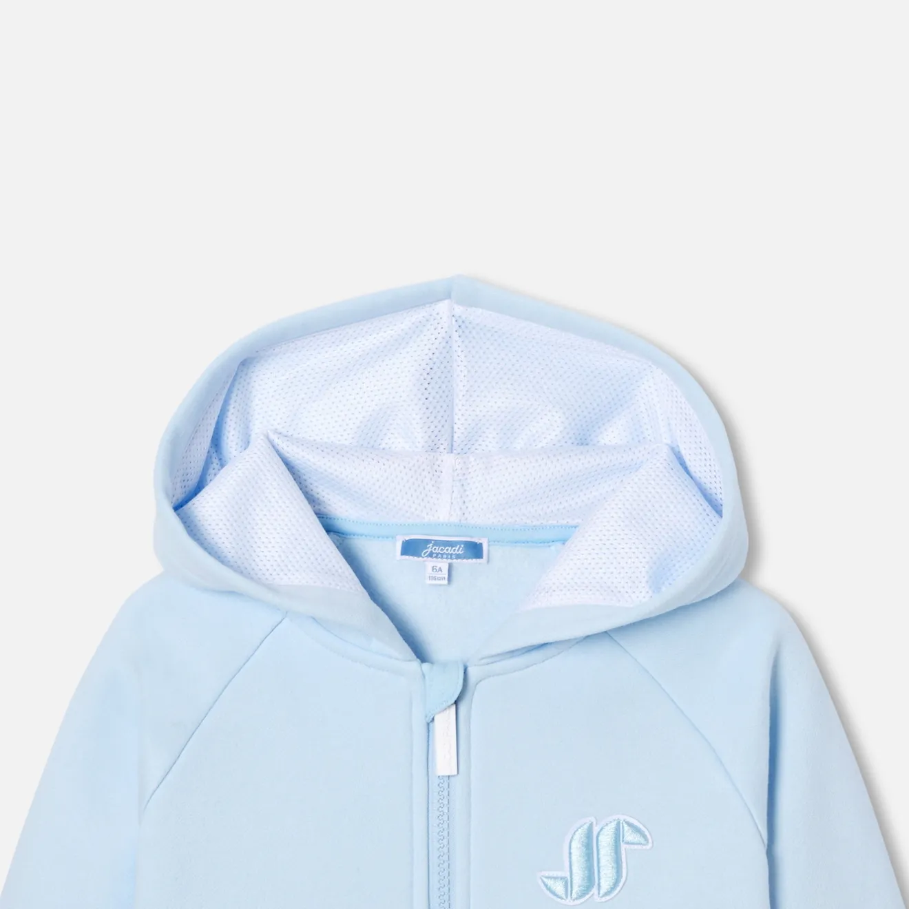 Pull, Sweat Et Cardigan-Jacadi Sweat zippé enfant garçon à capuche - NUAGE