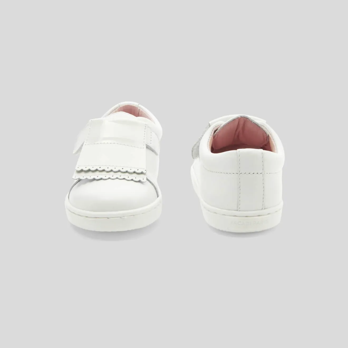 Baskets Et Tennis|Chaussures-Jacadi Tennis bébé fille en cuir - blanc BLANC JACADI