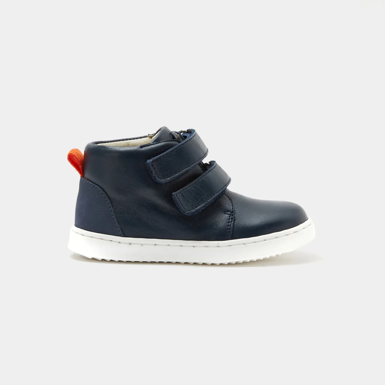 Baskets Et Tennis-Jacadi Tennis montantes bébé garçon en cuir lisse - marine MARINE JACADI