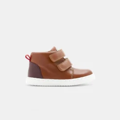 Baskets Et Tennis-Jacadi Tennis montantes bébé garçon en cuir lisse - NATUREL