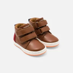 Baskets Et Tennis-Jacadi Tennis montantes bébé garçon en cuir lisse - MARRON
