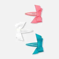 Accessoires-Jacadi Trio de barrettes bébé fille - lore MULTICO