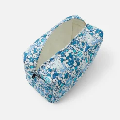 Sac À Langer, Trousse De Toilette|Sac À Langer Et Trousses De Toilette-Jacadi Trousse de toilette en tissu Liberty BLEU/MULTICO