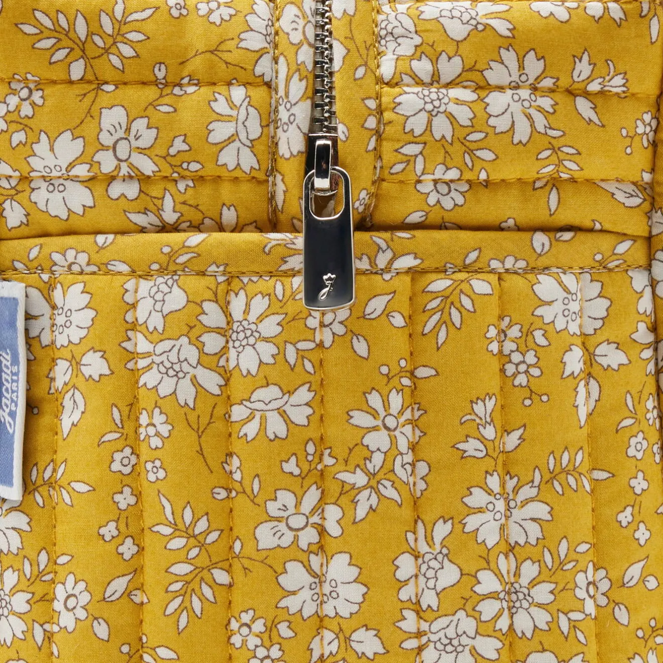 Sac À Langer, Trousse De Toilette|Sac À Langer Et Trousses De Toilette-Jacadi Trousse de toilette en tissu Liberty JAUNE/MULTICO