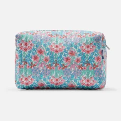 Sac À Langer, Trousse De Toilette|Sac À Langer Et Trousses De Toilette-Jacadi Trousse de toilette en tissu Liberty ROSE/VERT