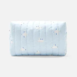 Sorties De Bain Et Peignoirs|Sac À Langer, Trousse De Toilette-Jacadi Trousse de toilette matelassée - BLANC/BLEU