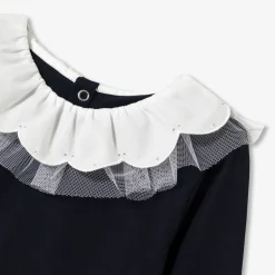 T-Shirt, Polo Et Sous-Pull-Jacadi T-shirt enfant fille à collerette - marine MARINE JACADI