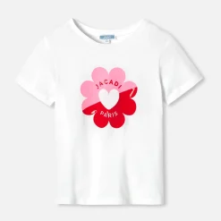 T-Shirt, Polo Et Sous-Pull-Jacadi T-shirt enfant fille manches courtes - blanc BLANC JACADI