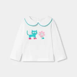T-Shirt Et Polo-Jacadi T-shirt manches longues bébé fille - blanc BLANC JACADI