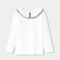 T-Shirt, Polo Et Sous-Pull-Jacadi T-shirt manches longues enfant fille - blanc BLANC JACADI