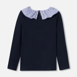T-Shirt, Polo Et Sous-Pull-Jacadi T-shirt manches longues enfant fille - marine MARINE JACADI