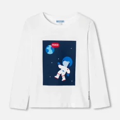 T-Shirt, Polo Et Sous-Pull-Jacadi T-shirt manches longues enfant garçon - blanc BLANC JACADI