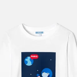 T-Shirt, Polo Et Sous-Pull-Jacadi T-shirt manches longues enfant garçon - blanc BLANC JACADI