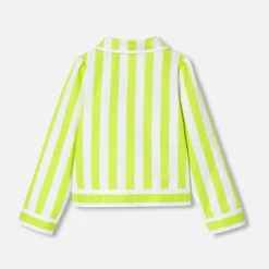 Manteau, Doudoune Et Veste-Jacadi Veste courte enfant fille - BLANC/VERT